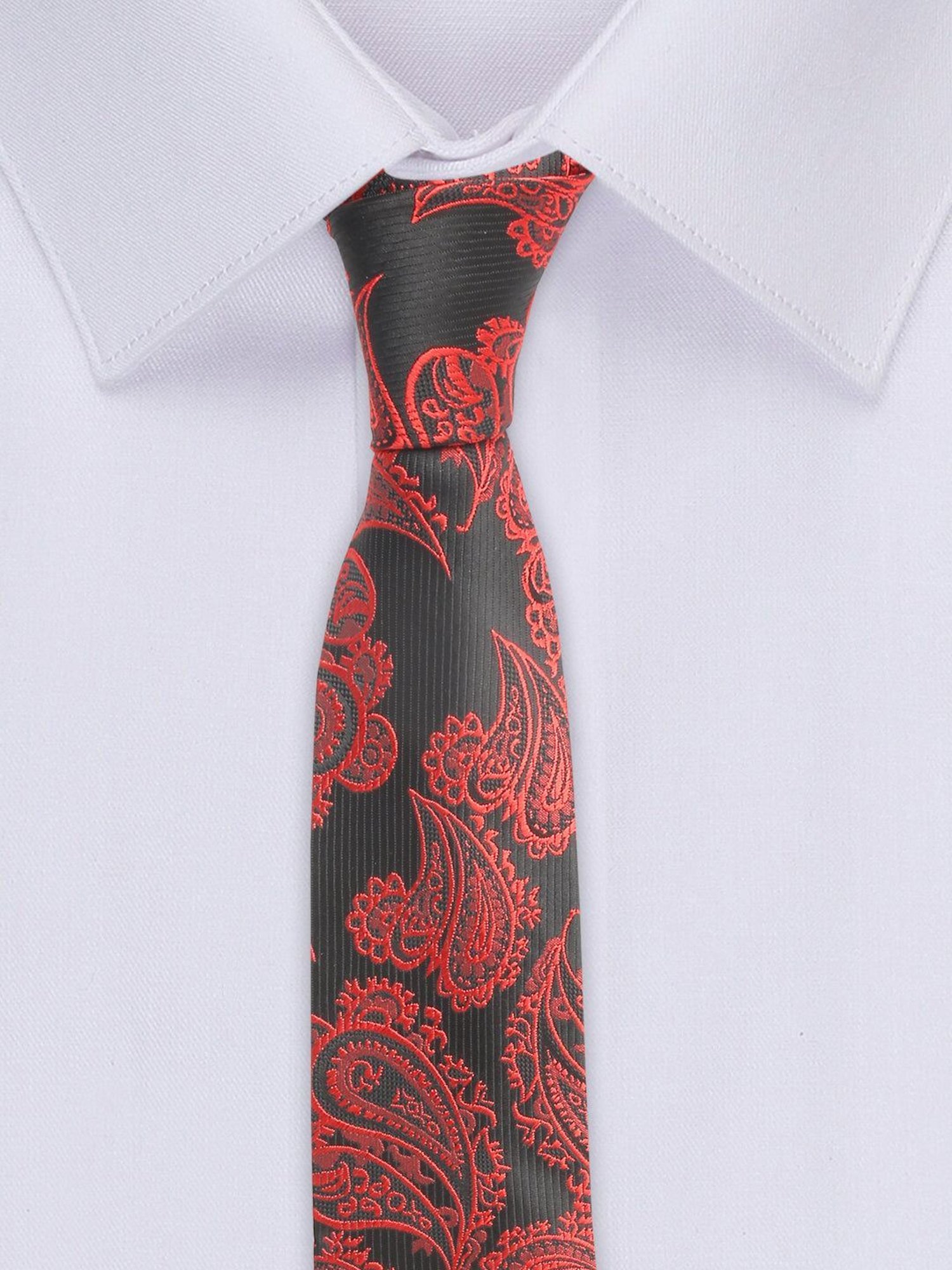 Louis Stitch Red Printed Necktie Gift Set - Set of 3