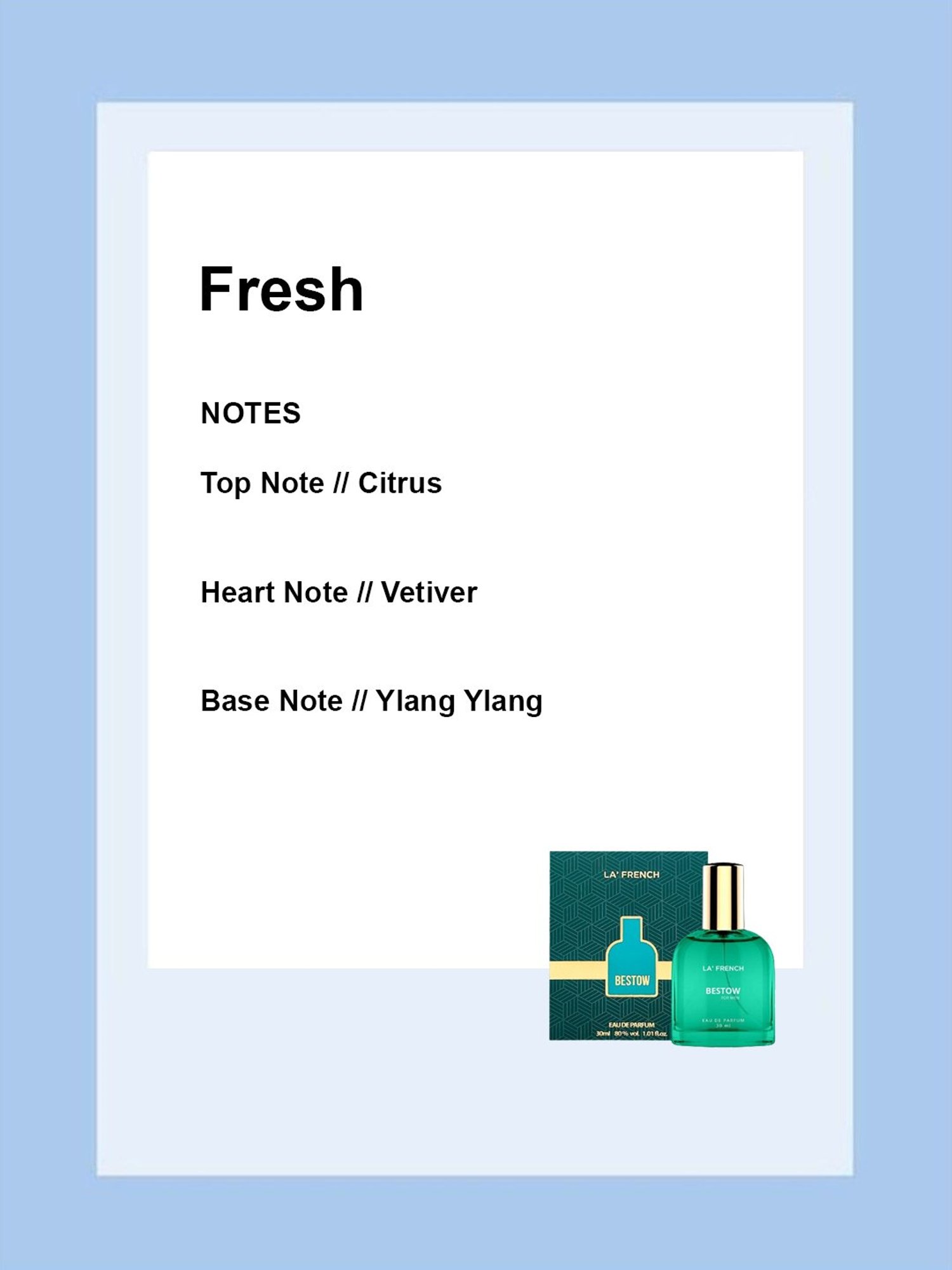 La'french Bestow Eau de Parfum for Men - 30 ml