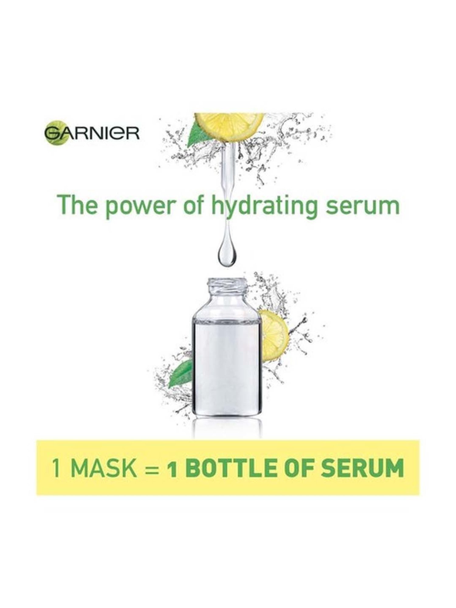 Garnier Skin Naturals Face Serum Sheet Mask (Pack of 10) - 280 gm