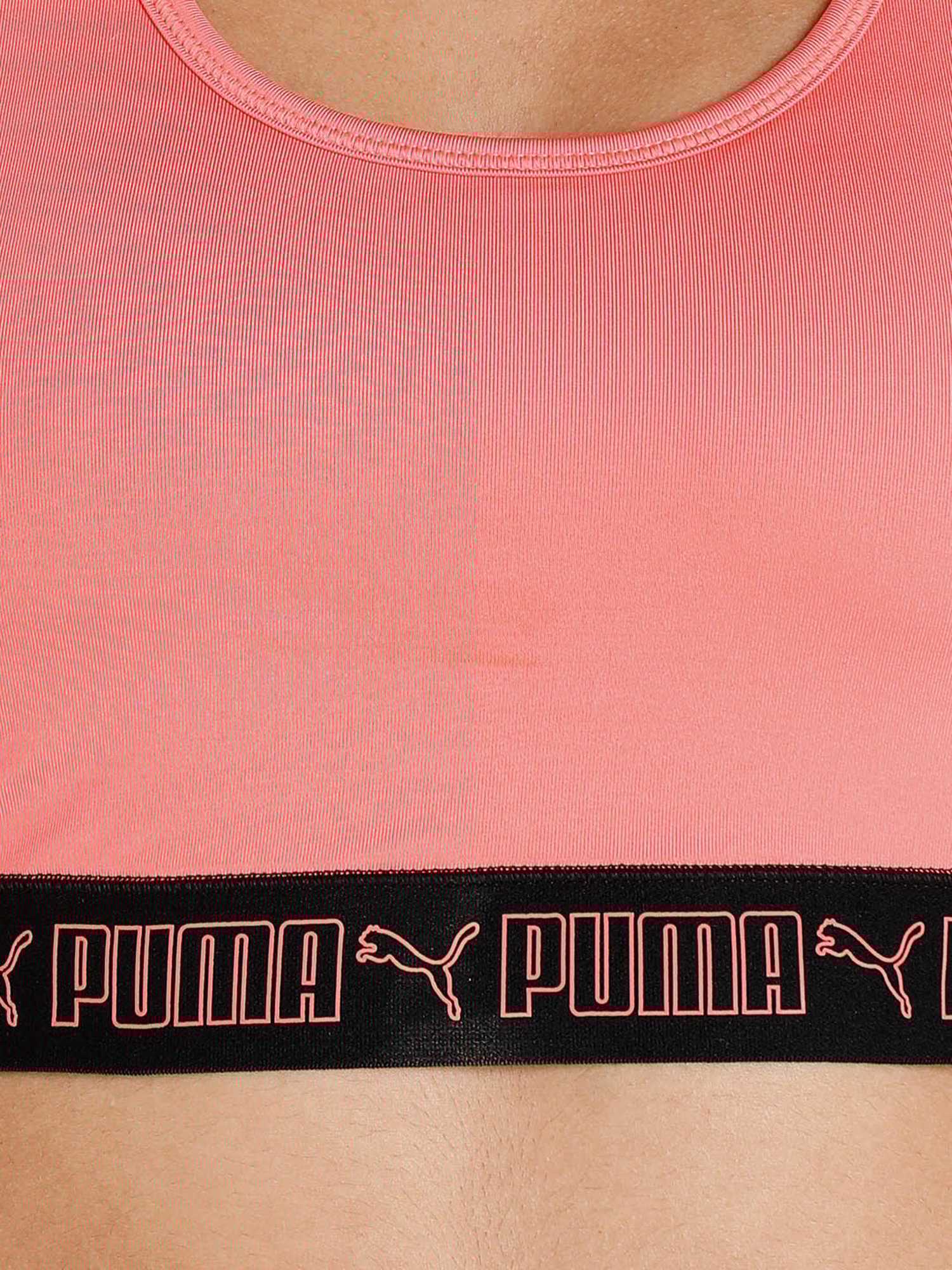 Puma Pink Non Wired Padded Sprots Bra