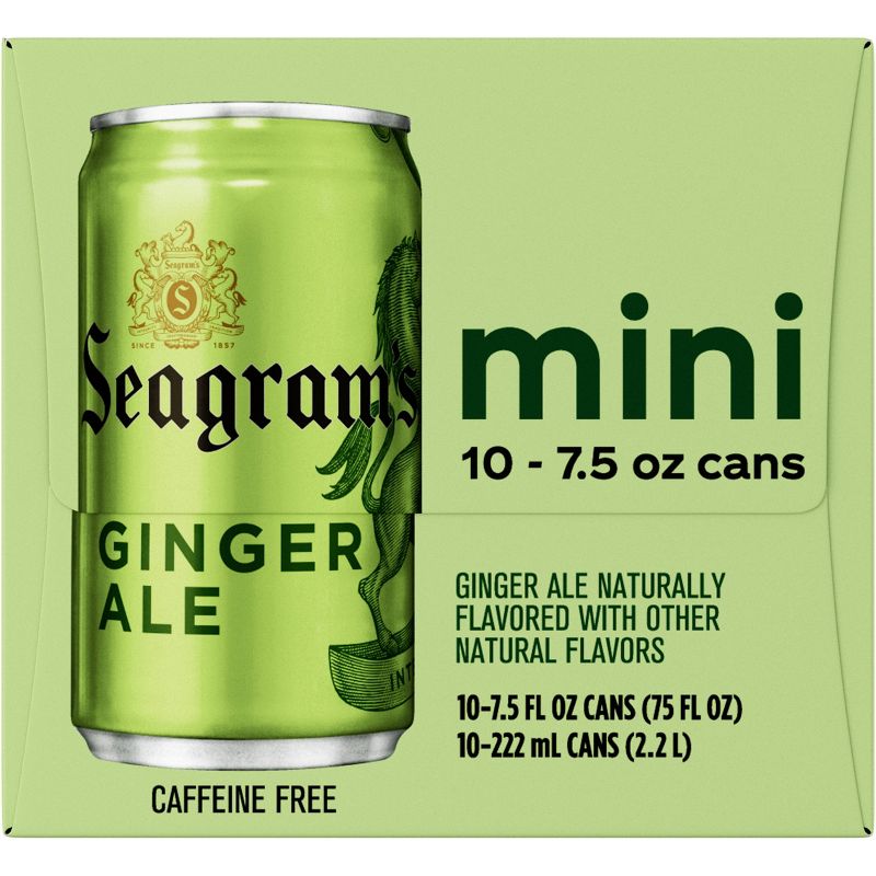 Seagrams Ginger Ale - 10pk/7.5 fl oz Mini-Cans