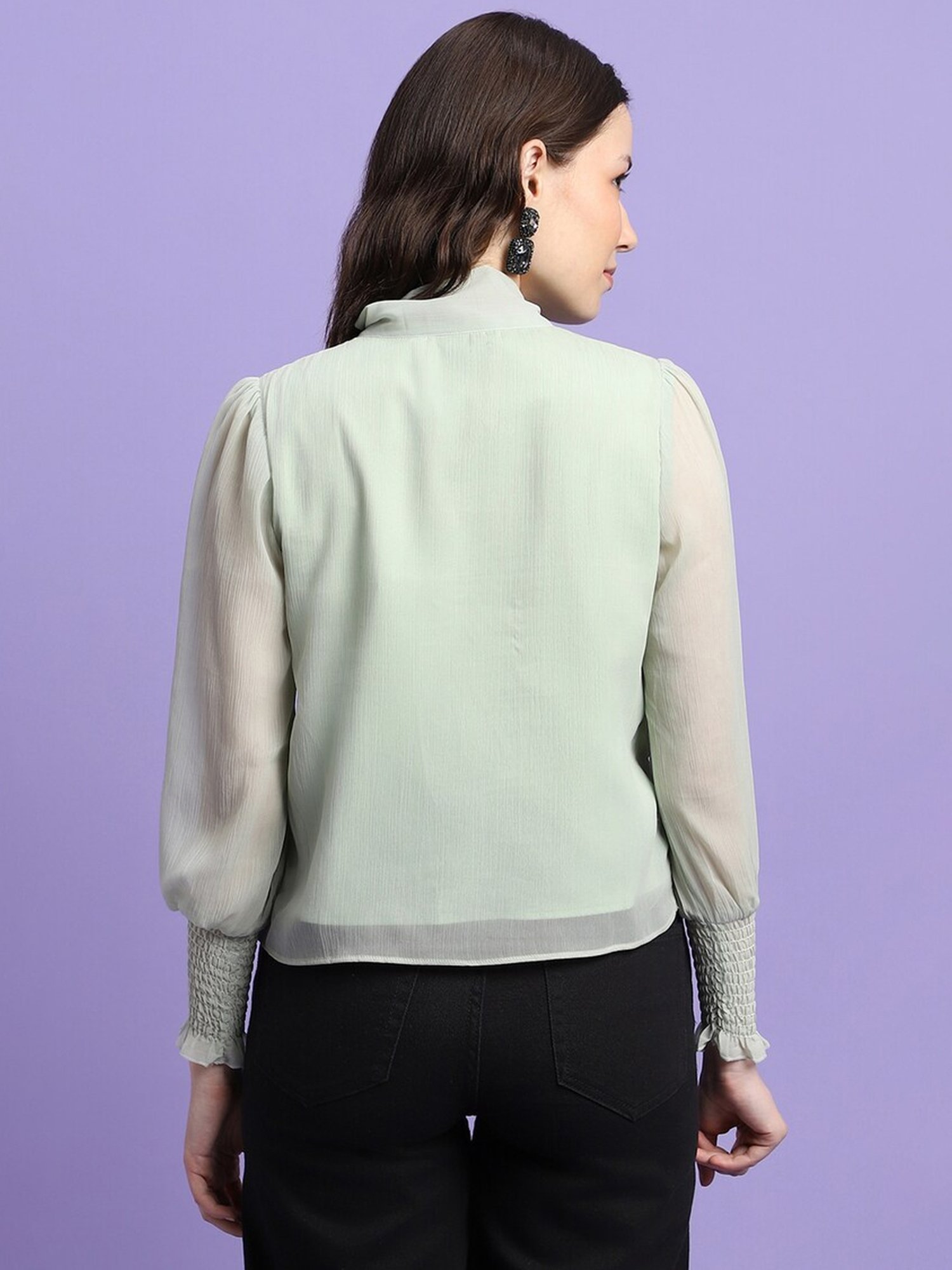 Forever 21 Green Regular Fit Top