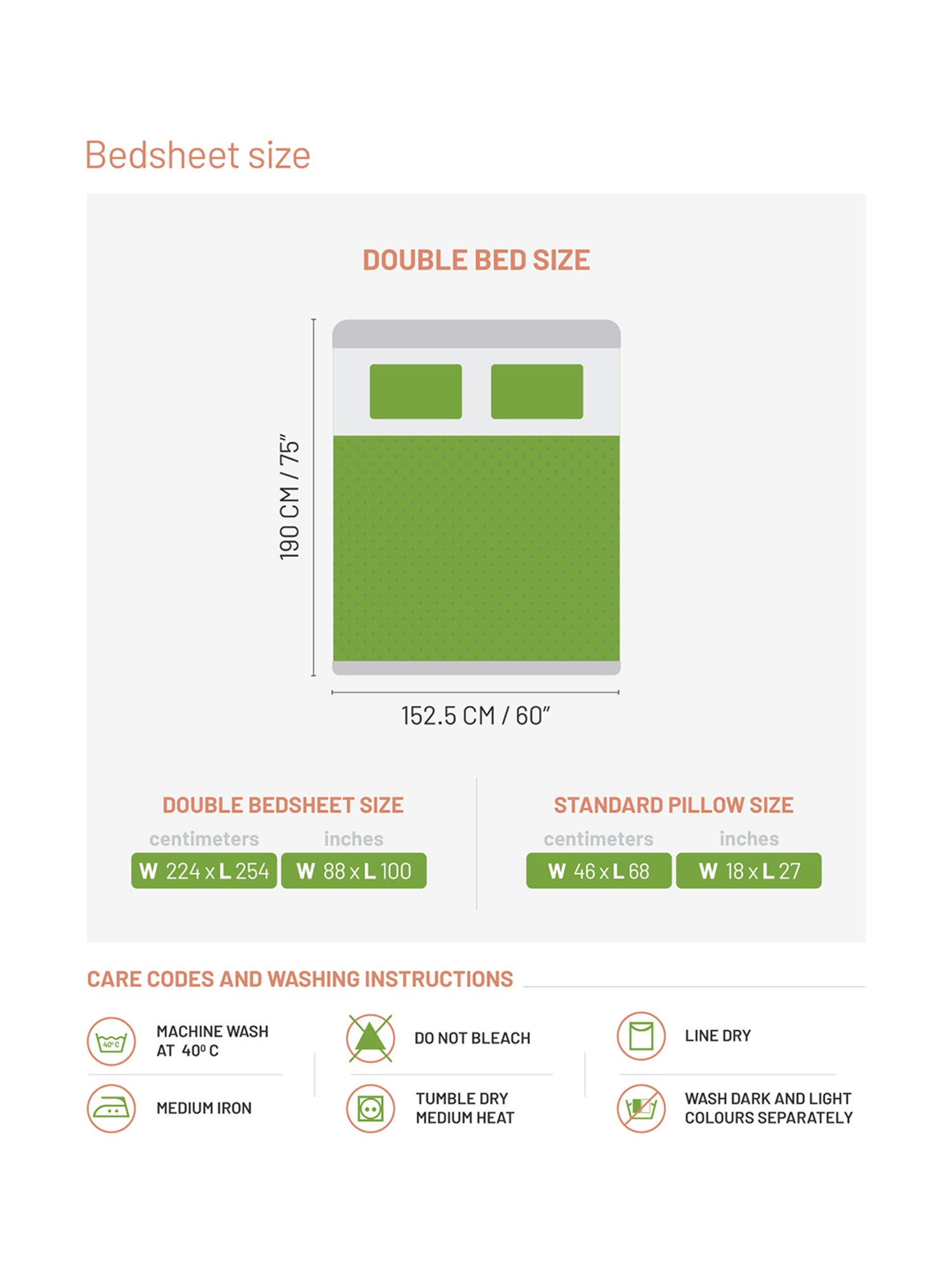 DDecor Floral Brown 136 TC Cotton Double Bedsheet with 2 Pillow Covers