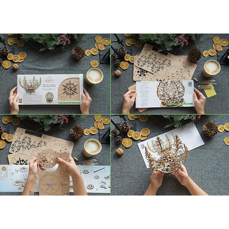 UGears Models UGears Mechanical Models 3D Wooden Puzzle | Flower