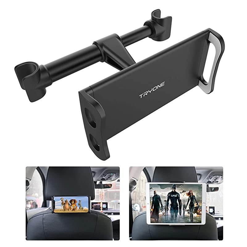 Car Headrest Tablet Mount Holder Compatible with SmartphonesTablets Switch 47105 Headrest Posts Width 41in59inBlack