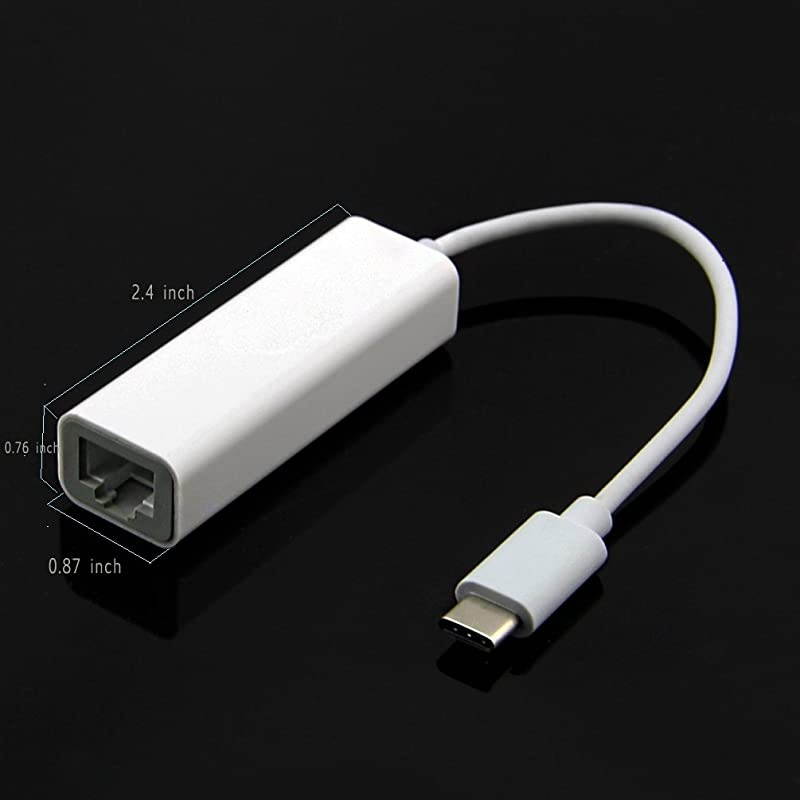 to Ethernet NIC Typec to RJ45 LAN Network Dongle Connector Thunderbolt 3 to Network Adapter for MacBook ProGalaxy Note 9 S8 S9 LG V30 Moto Cell Phone