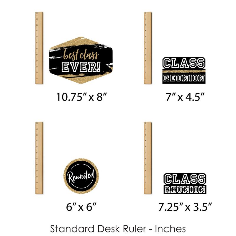 Big Dot of Happiness Reunited - School Class Reunion Party Centerpiece Sticks - Showstopper Table Toppers - 35 Pieces