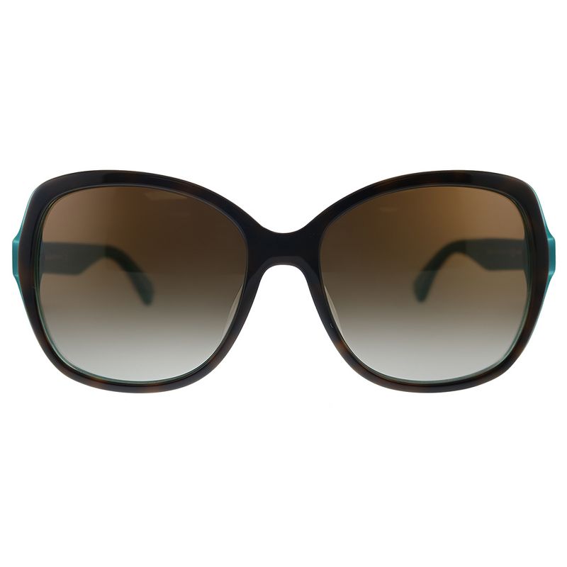 Kate Spade KS Karalyn/S KL3 Womens Square Polarized Sunglasses Havana Matte Z Aqua 56mm