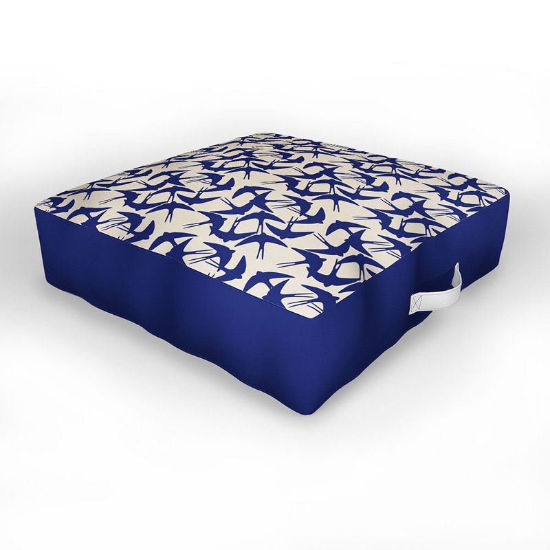 Hello Twiggs Spring Swallows Outdoor Floor Cushion - Deny Designs