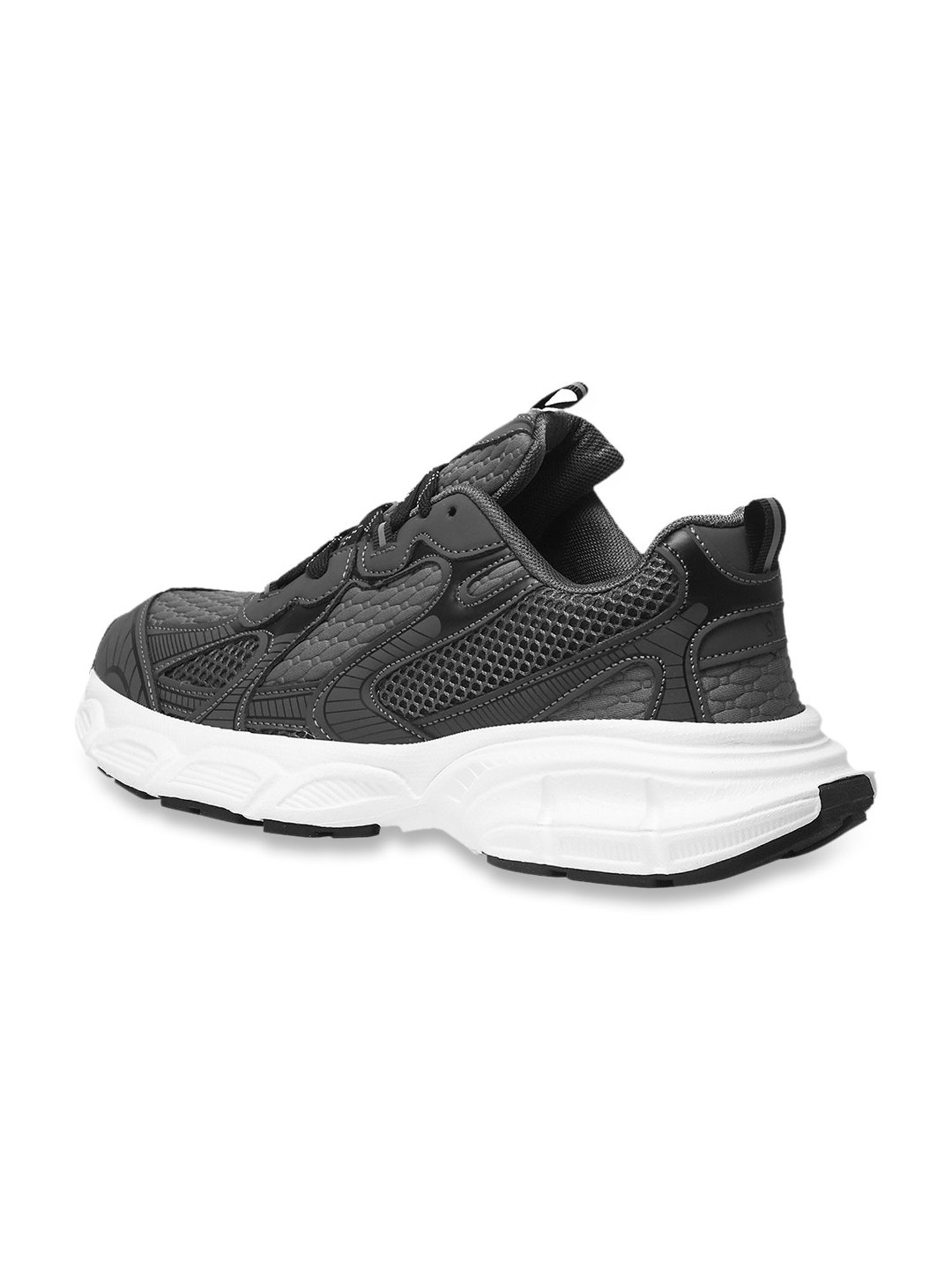The White Pole Men's Grey Casual Sneakers