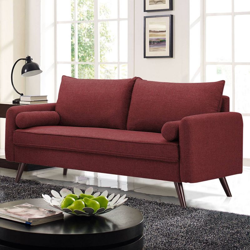 Christine Sofa Burgundy - Lifestyle Solutions