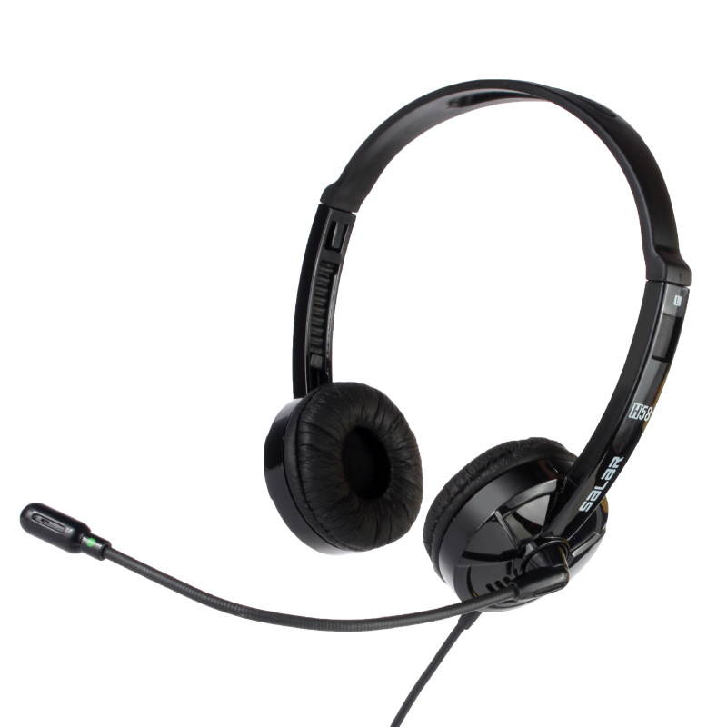 USB Headset Computer Headset with Noise Cancelling Microphone, Lightweight PC Headset Office Headphones Wired Headphones USB/3.5MM Headset for Skype Webinar Cell Phone Call Center