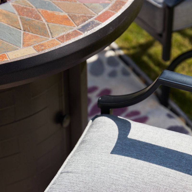 5pc Deep Seat Patio Fire Conversation Set - Patio Festival