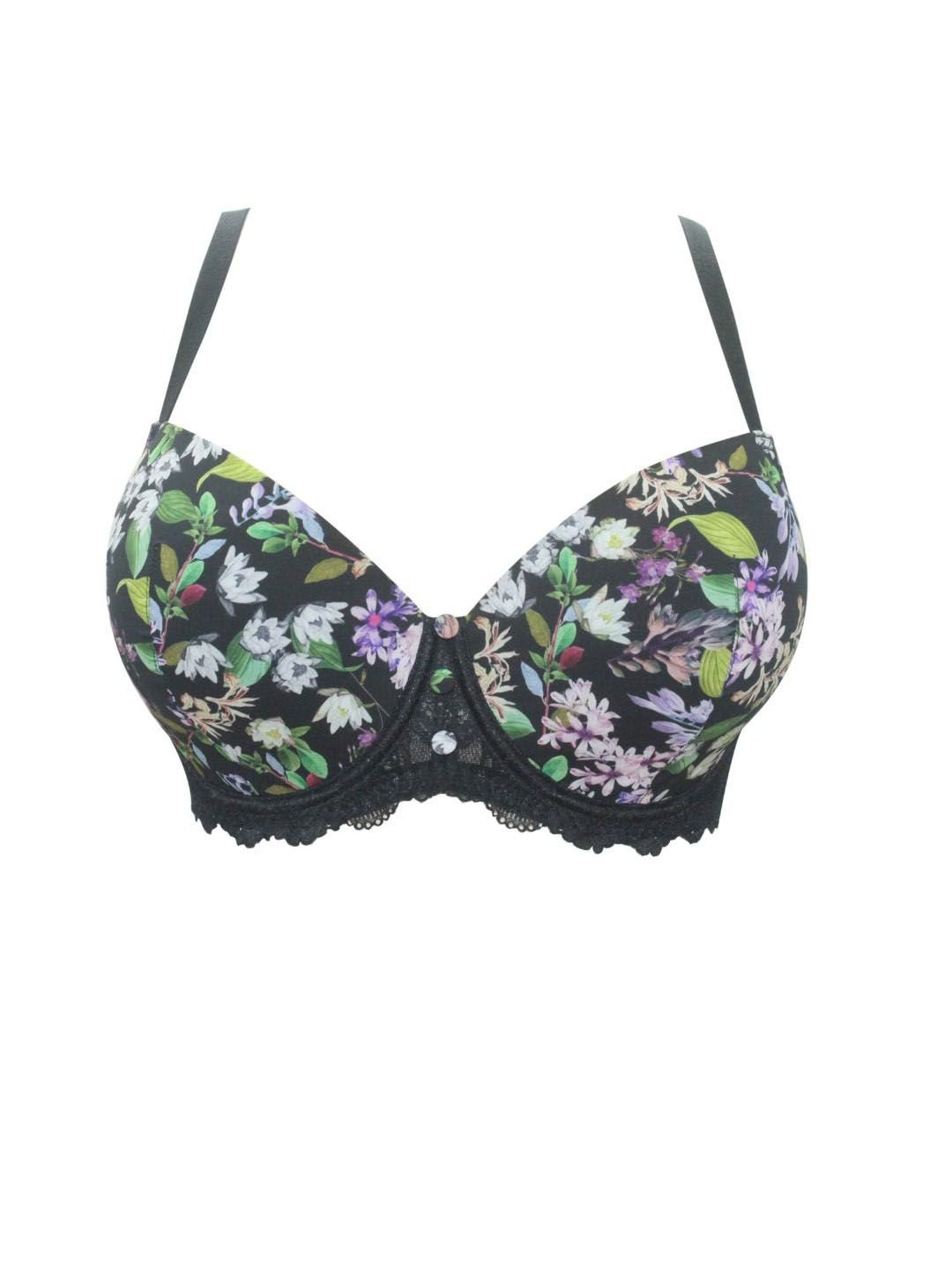 PARFAIT Black Under Wired Padded T-Shirt Bra