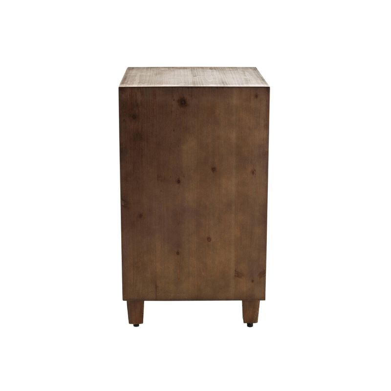 Sawyer 3 Drawer Cabinet Brown - Adore Decor