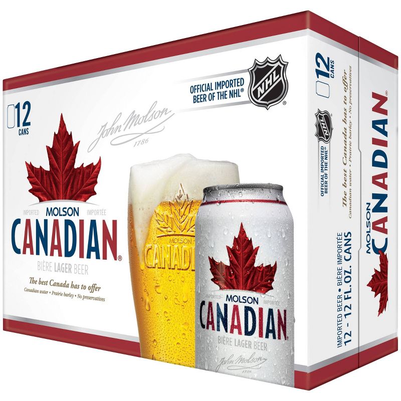 Molson Canadian Lager Beer - 12pk/12 fl oz Cans