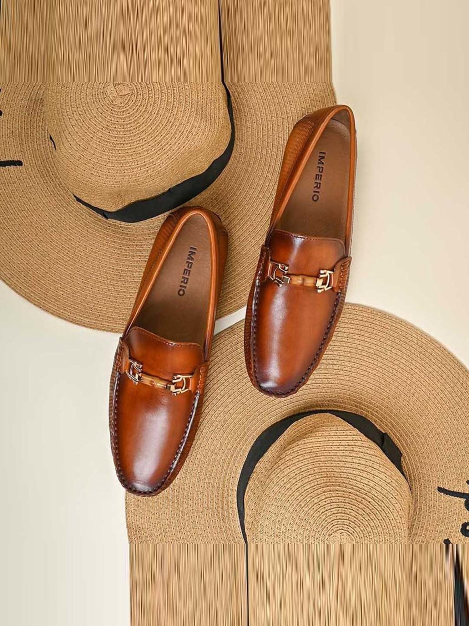 Imperio by Regal Men's Tan Casual Loafers