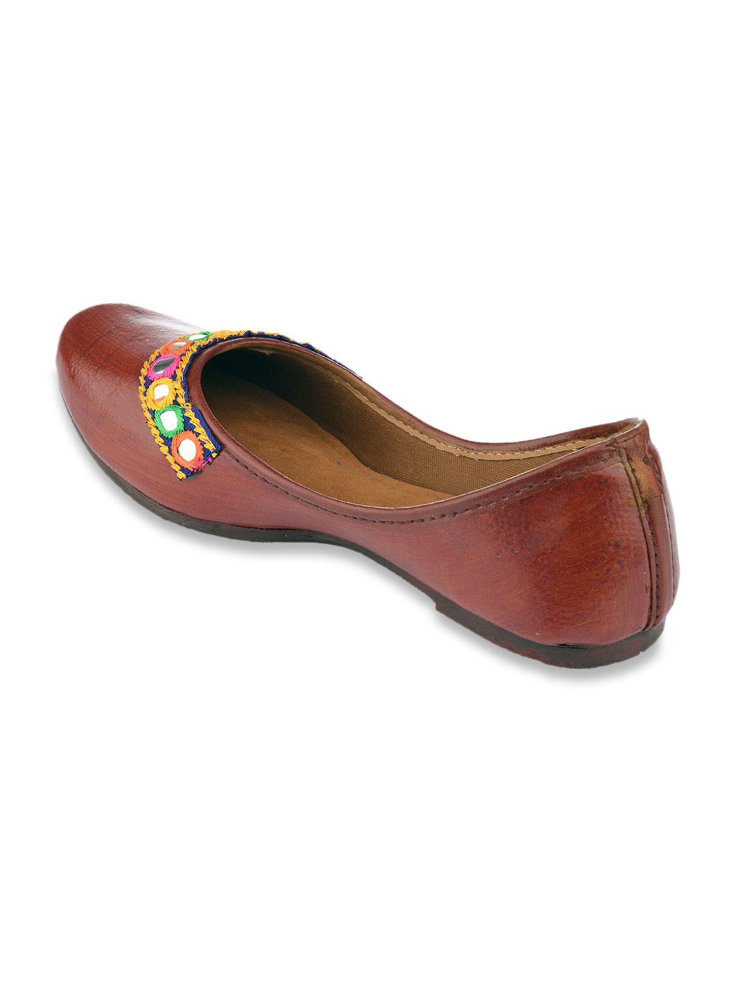Desi Colour Women's Brown Ethnic Juttis