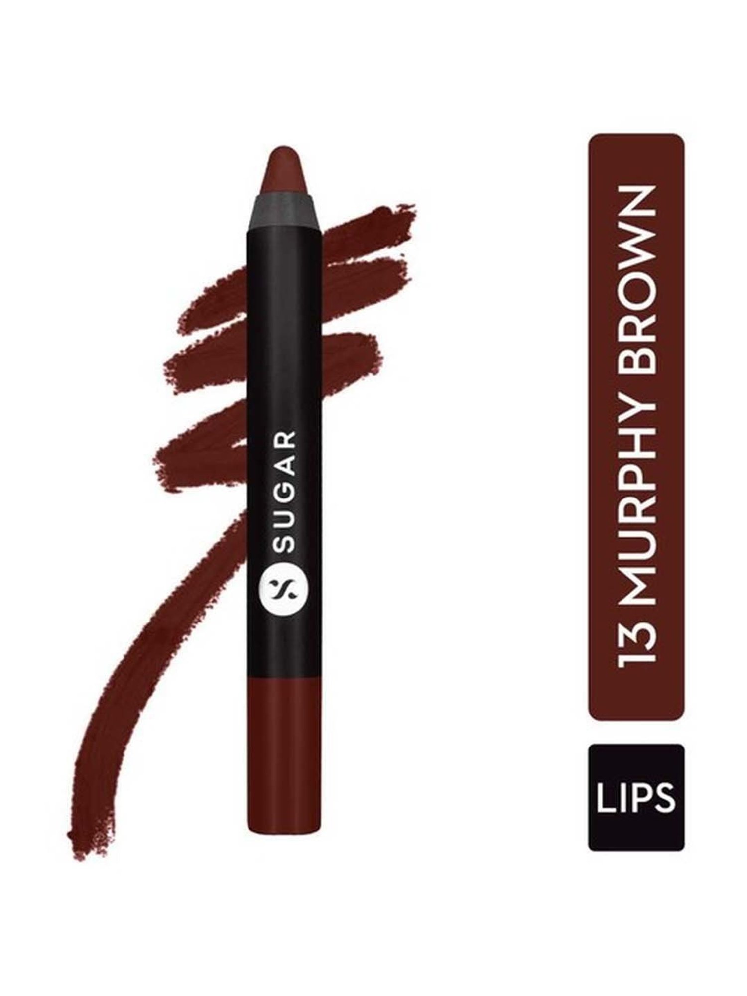 Sugar Cosmetics Matte As Hell Crayon Lipstick 13 Murphy Brown - 2.8 gm