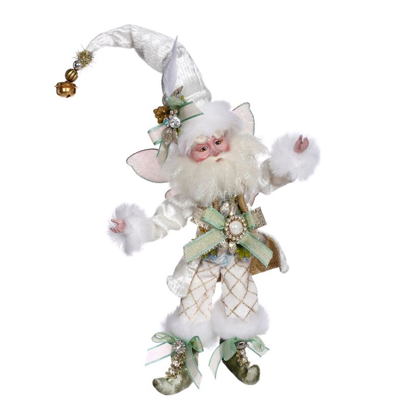 Mark Roberts Products 9.5" White and Green Wintermint Mark Roberts Fairy Christmas Ornament