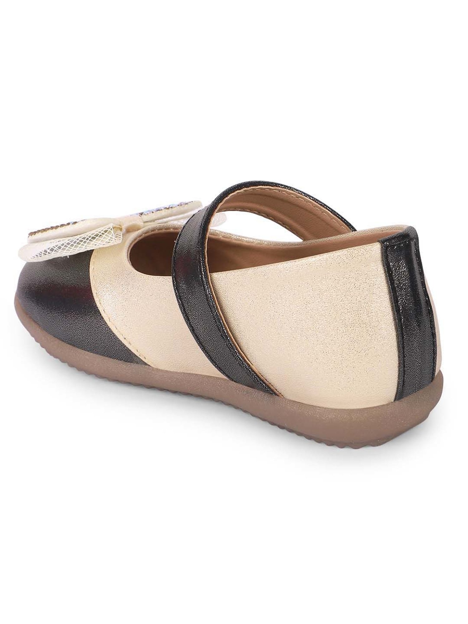 Minesole Kids Black & White Mary Jane Shoes