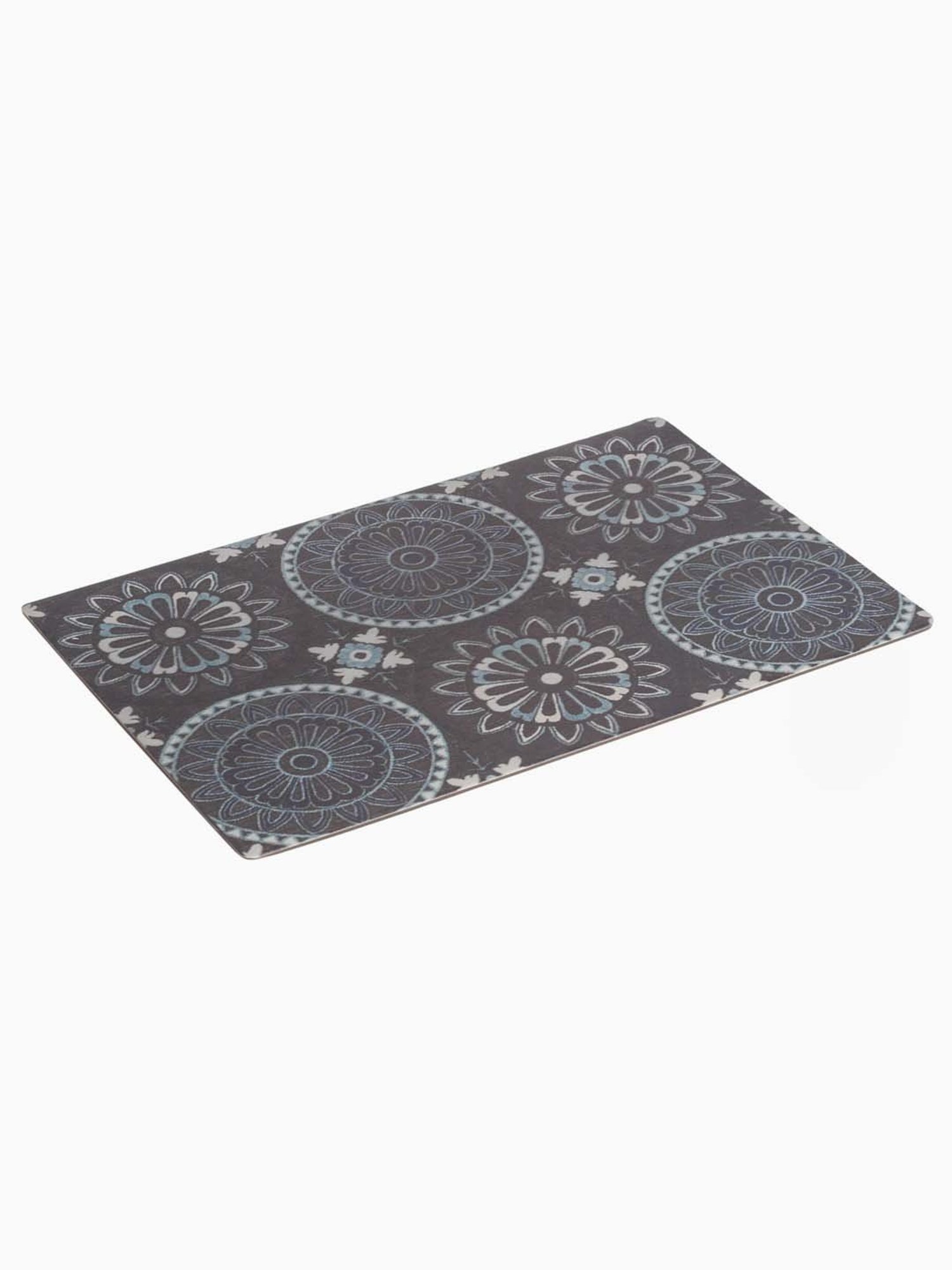 HOSTA HOMES Grey PVC Anti-Skid Door Mat - Set of 1