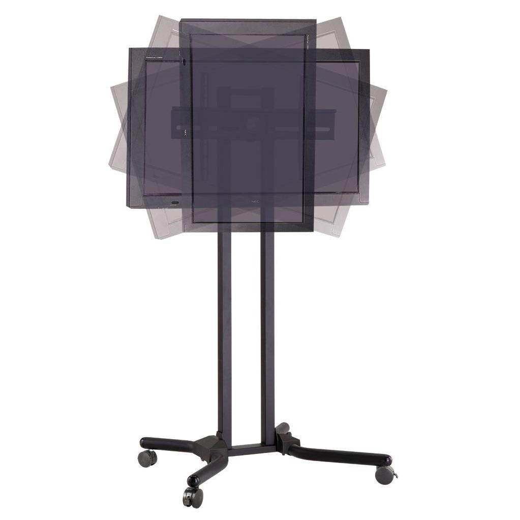 Cotytech Adjustable Ergonomic Mobile TV Cart for 32 inch-56 inch  With No Shelf