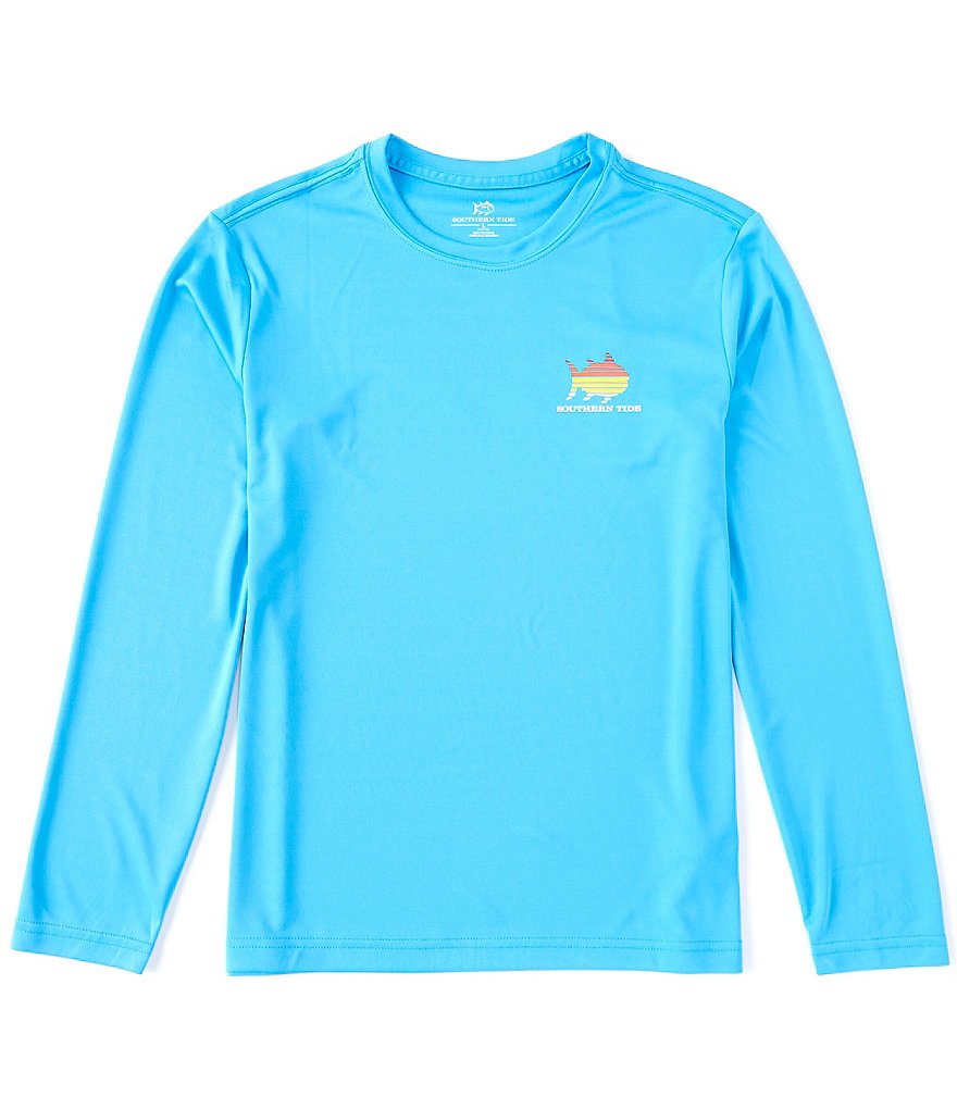 Southern Tide Little/Big Boys 4-20 Long-Sleeve Skipjack Sunset Performance Tee