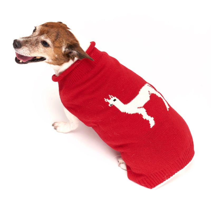 Royal Animals Dog and Cat Sweater - Red - S