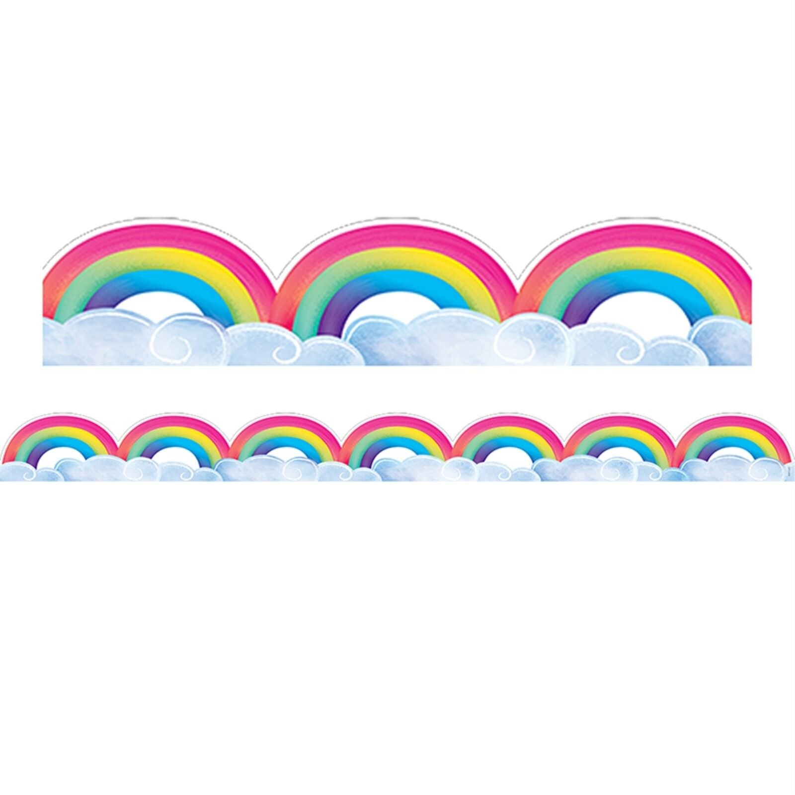 Rainbows & Clouds Border, 35 Feet
