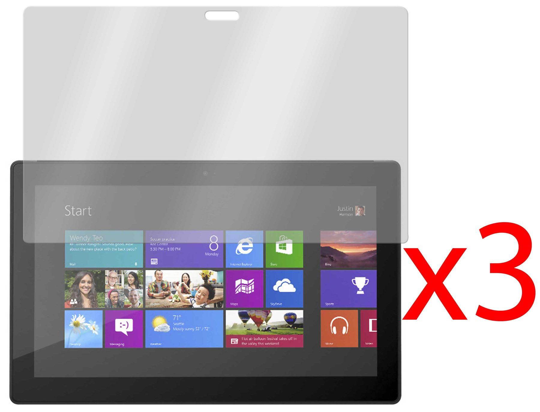 Hellfire Trading 3x Screen Protector Cover for Surface Pro 3 12"