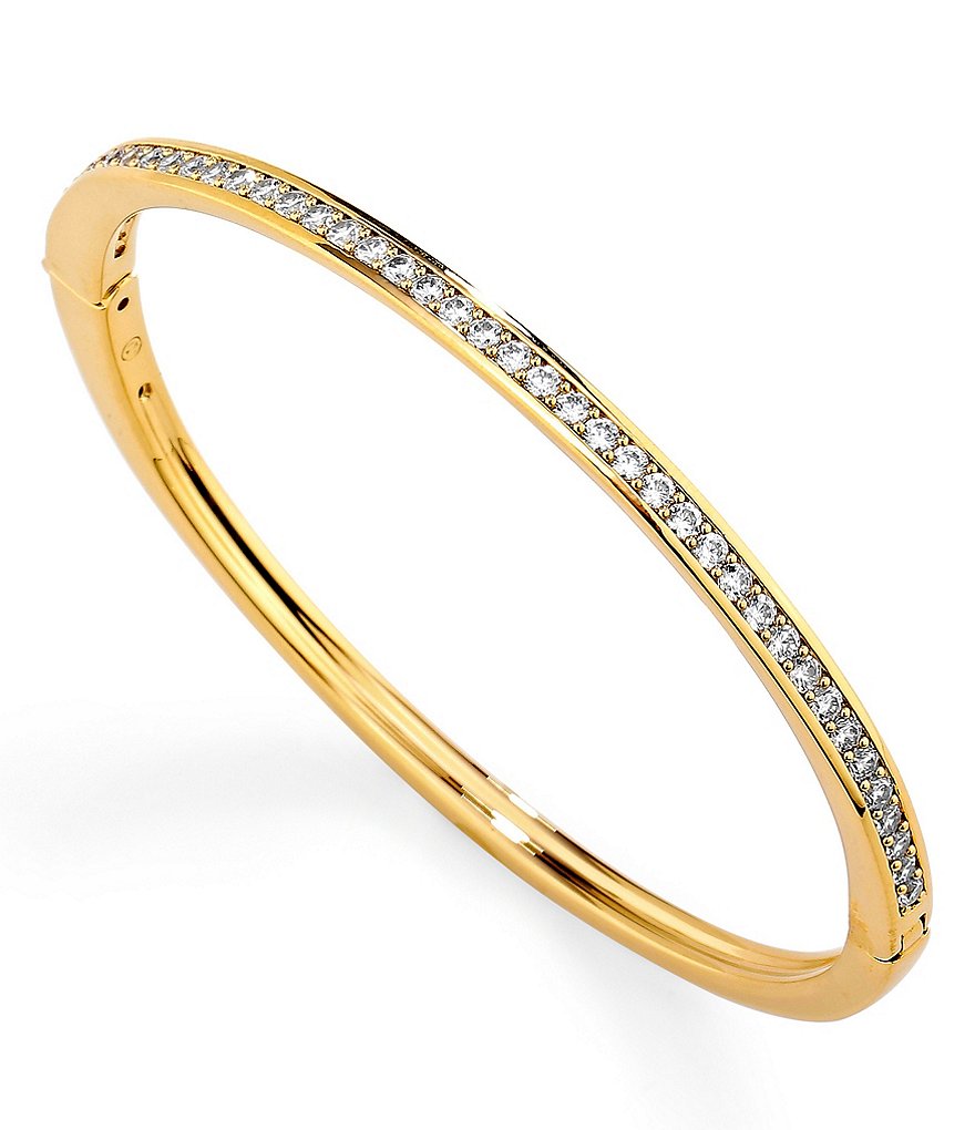 Nadri Railed CZ Hinge Bangle