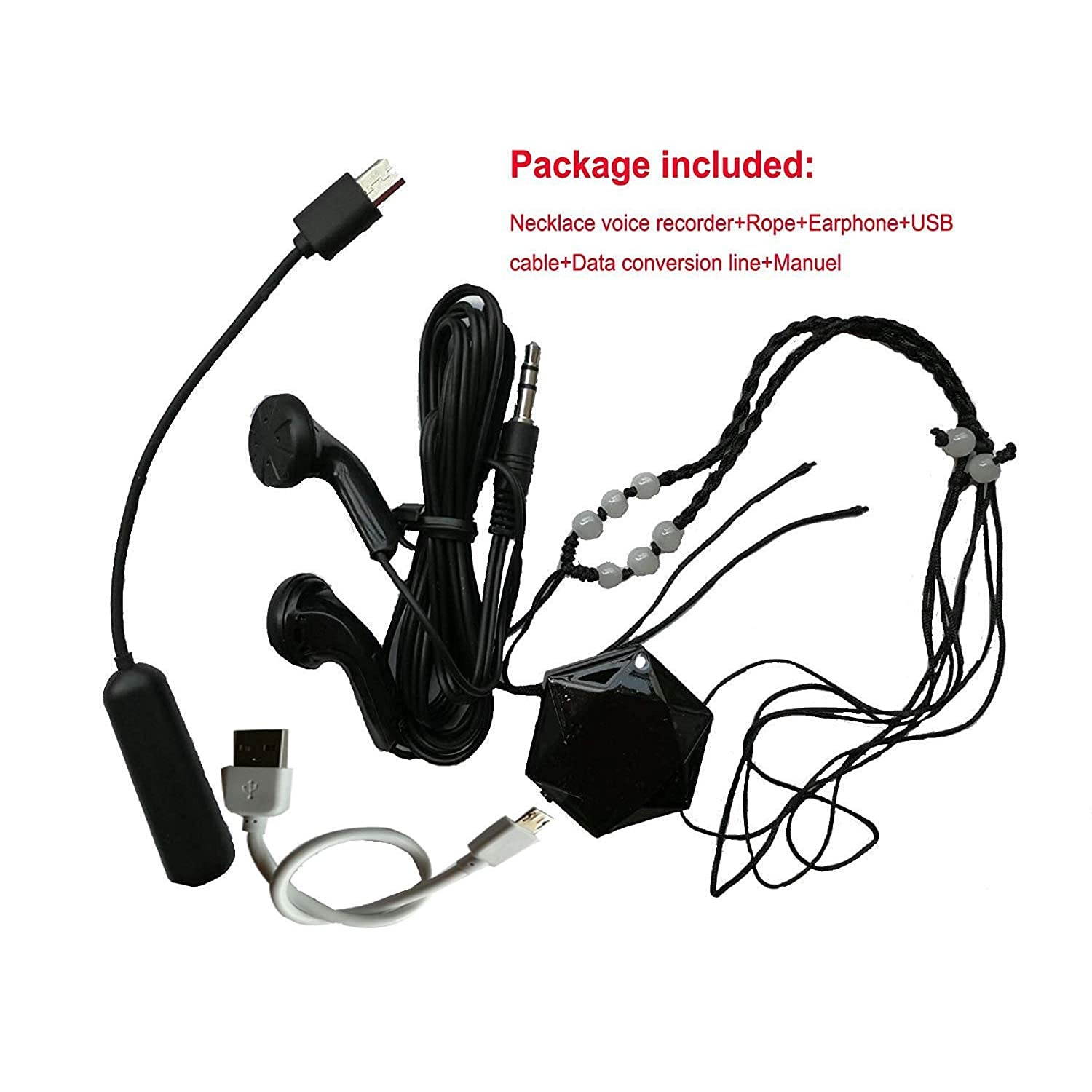 Digital Voice Activated Recorder with Playback - 8g up to 96 Hours Capacity - 28 Hours Battery Life After Full Charge-mp3 Player