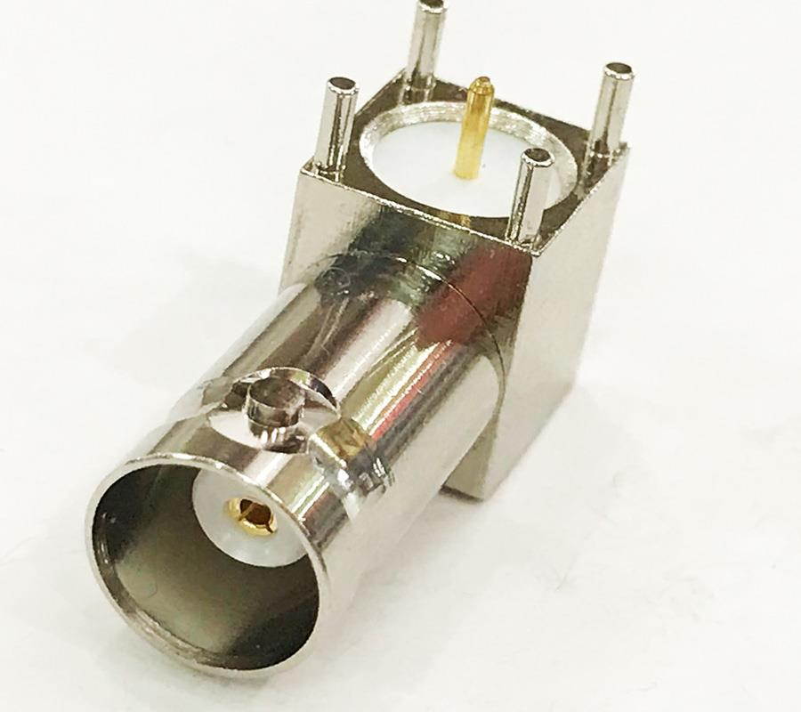 20pcs BNC Female Right Angle Chassis PCB Mount Solder Converter Adapter Connector