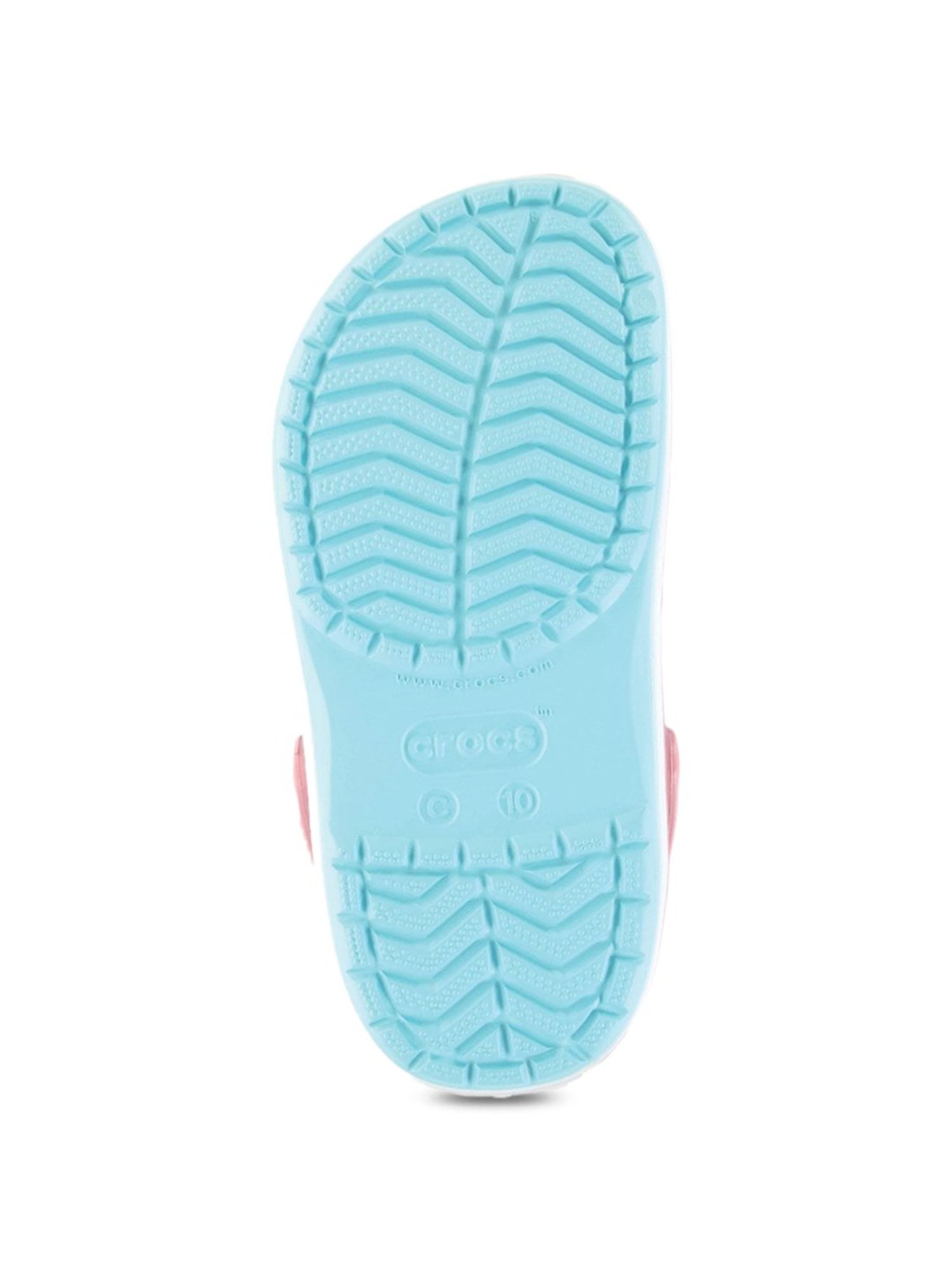 Crocs Kid's Crocband Ice Blue Back Strap Clogs