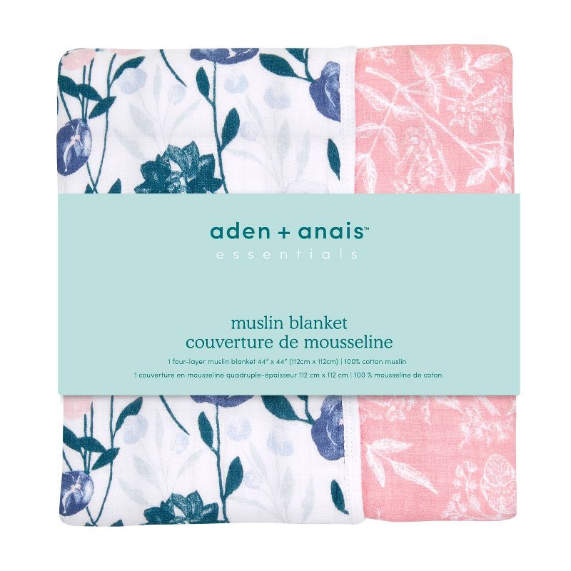 aden + anais Muslin Blanket Flowers Bloom English Garden