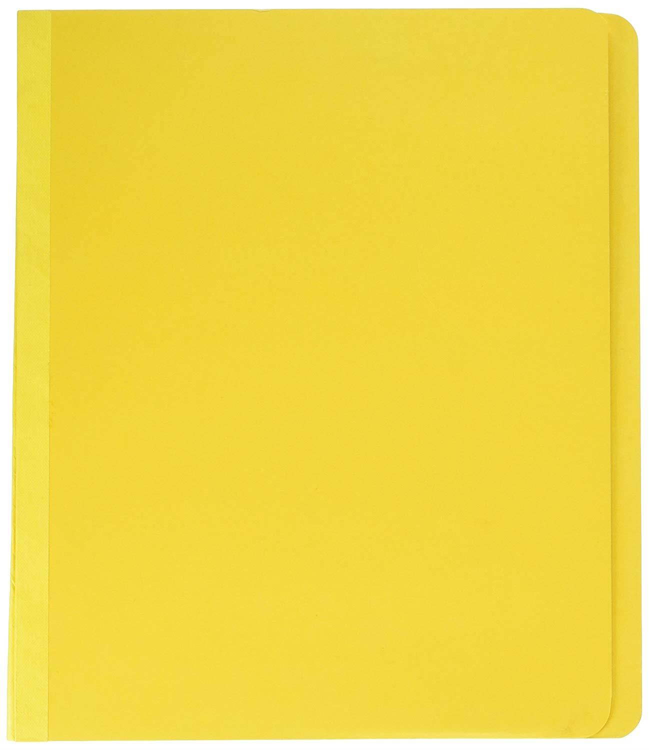 SKILCRAFT 7530-01-556-7918 Pressboard Classification Folder, Letter Size, Yellow (Box of 10)