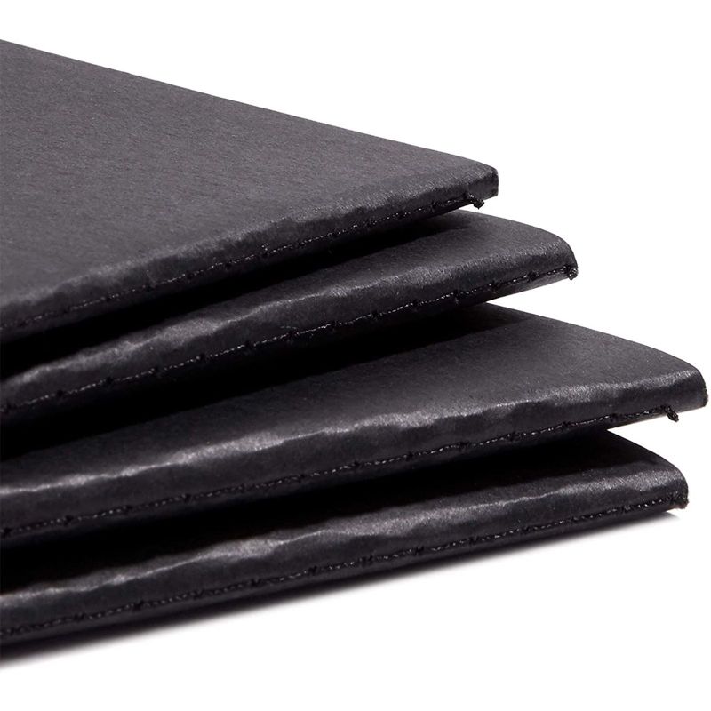 Paper Junkie 12 Pack Black Kraft Notebook Journals with Graph Paper (5.5 x 8 Inches)