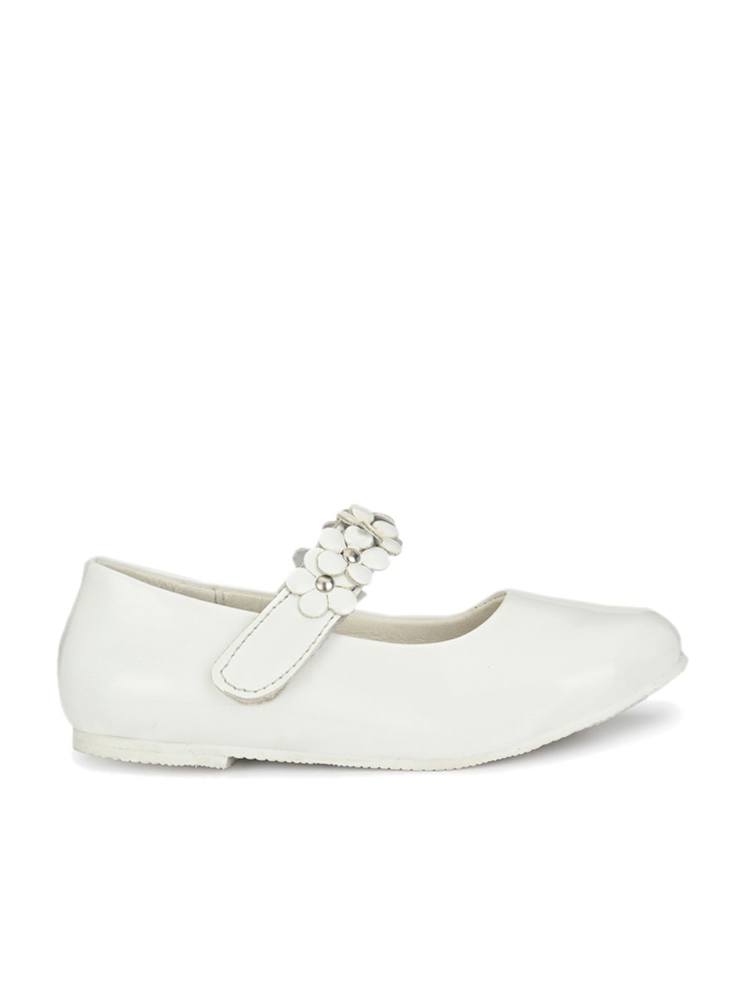 Tuskey Kids White Mary Jane Shoes