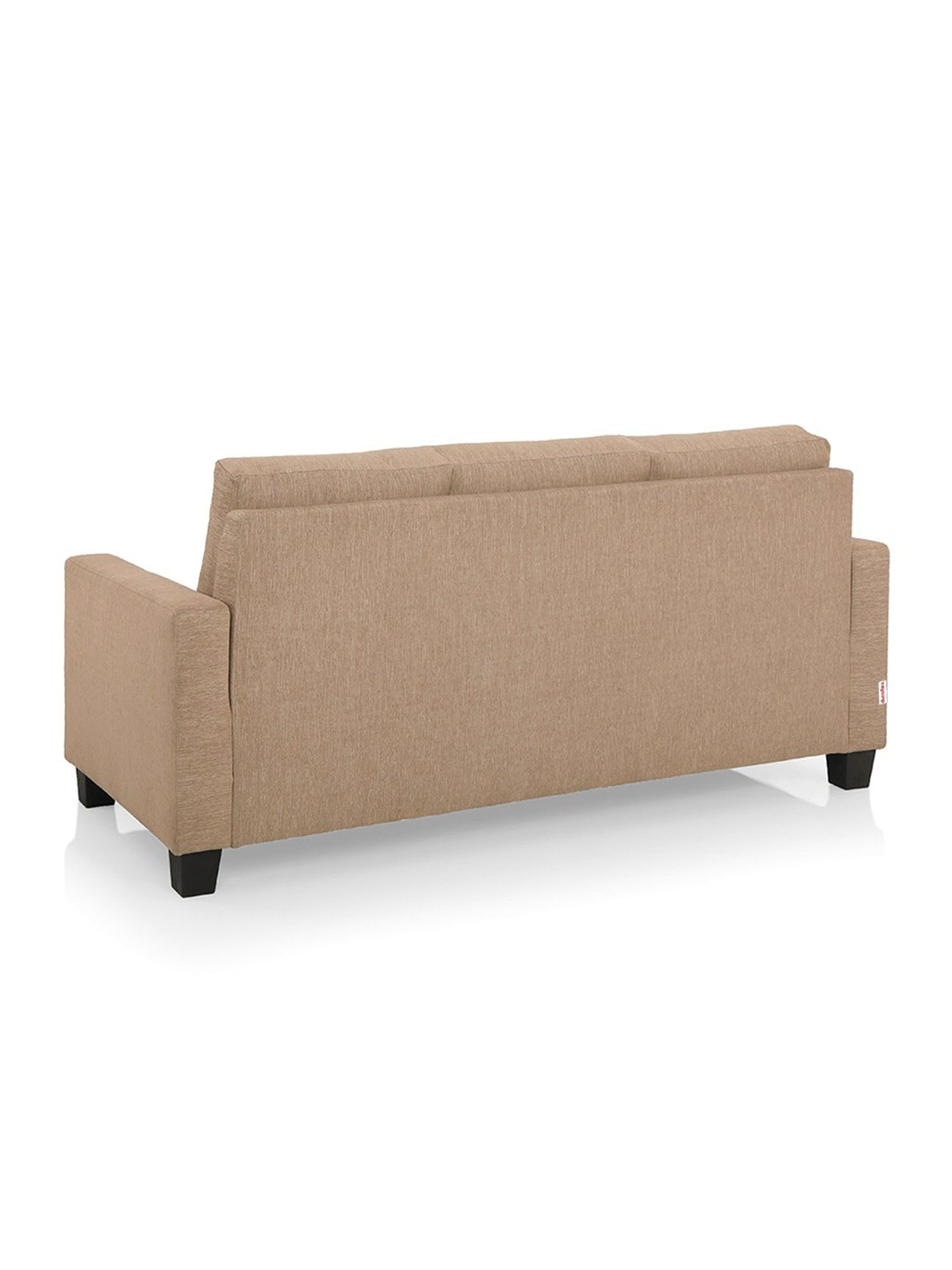 Duroflex Ease Brown Neem Wood 3 Seater Sofa