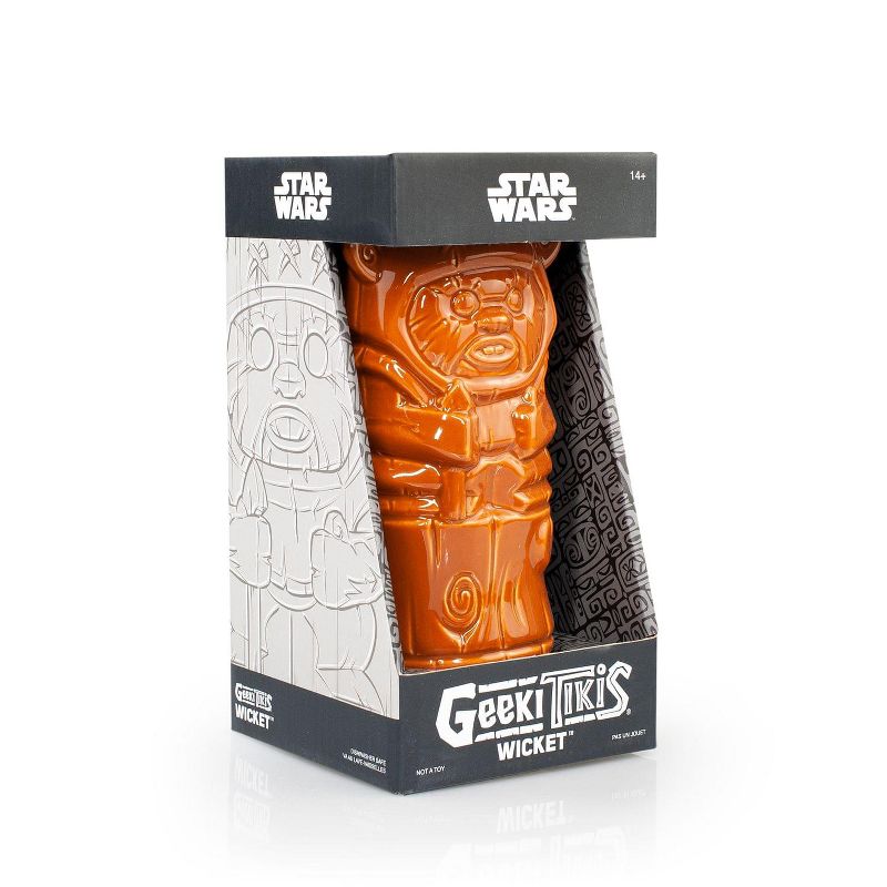 Beeline Creative Geeki Tikis Star Wars Wicket Ewok Mug | Crafted Ceramic | Holds 14 Ounces