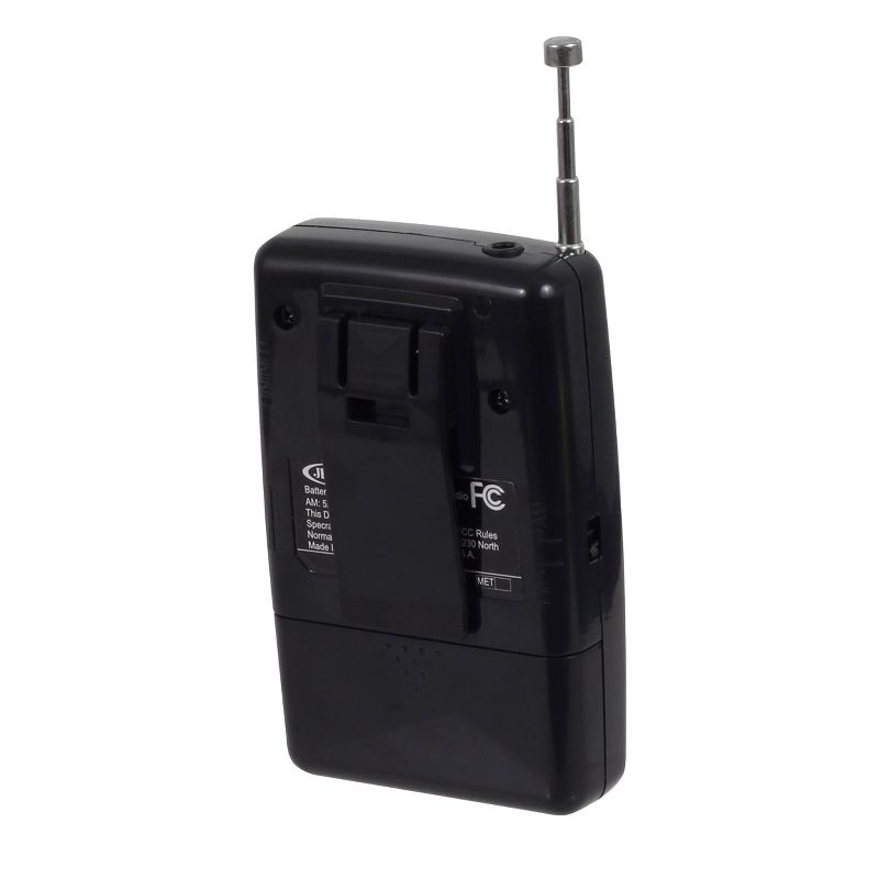 JENSEN AM/FM Pocket Radio - Black (MR-80)