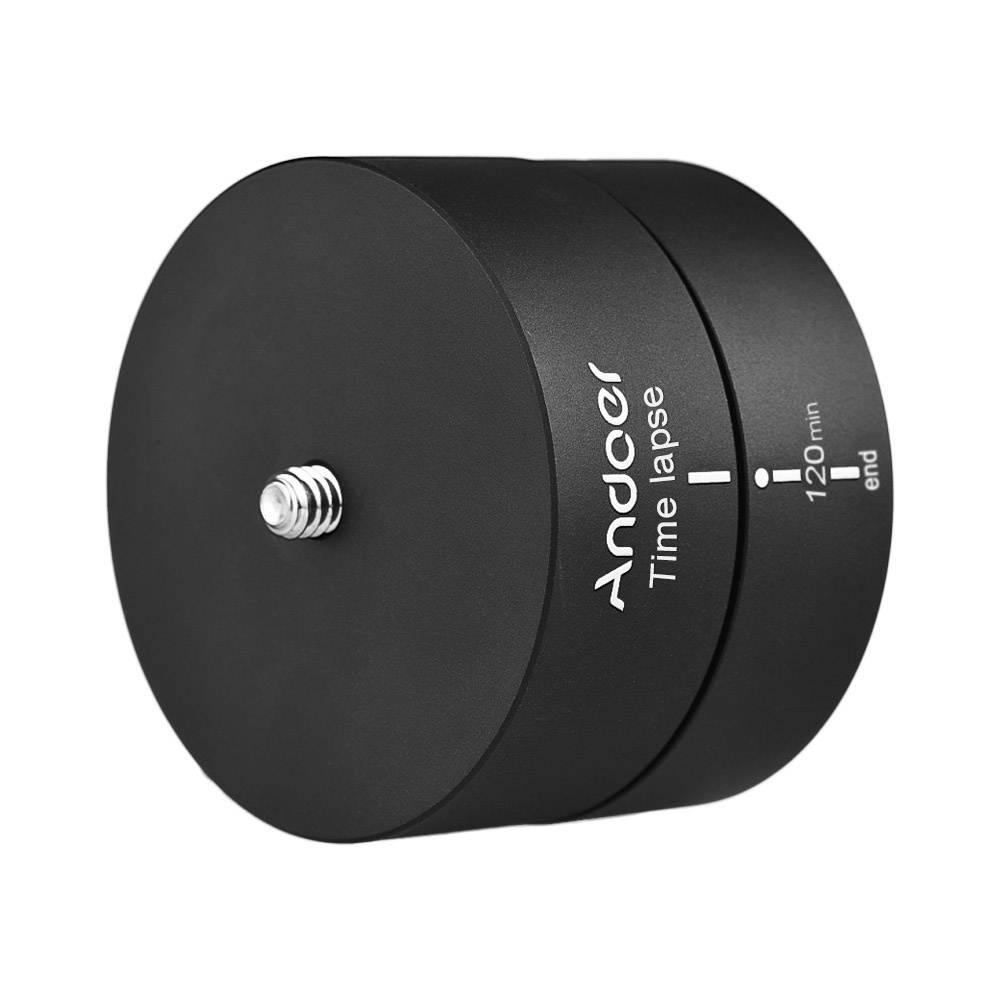 Andoer 360&deg; 120 Minutes Panning Rotating Tripod Time Lapse Stabilizer Tripod Adapter for Gopro ILDC Mobilephone