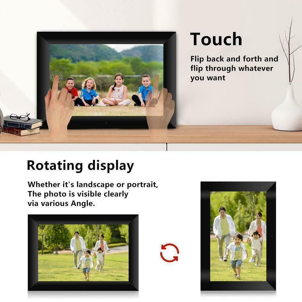 10.1'' Digital Picture Frame WiFi Share Photo Video HD Touch Screen with APP