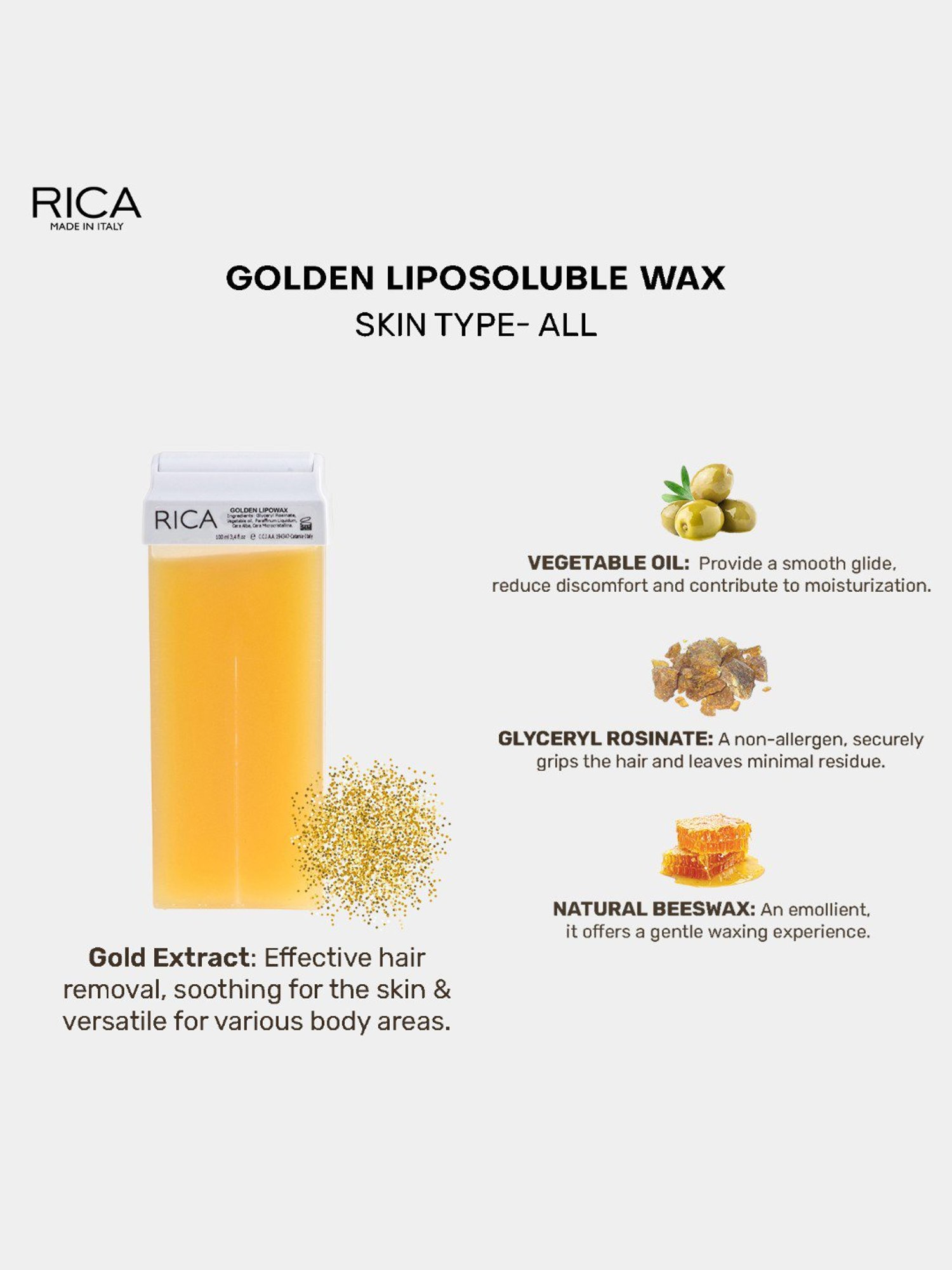 Rica Golden Wax Refill - 100 ml