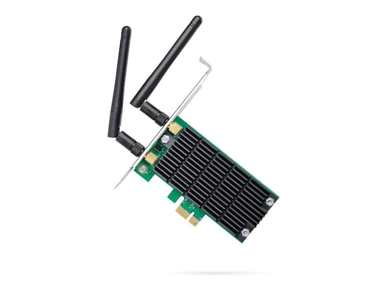 TP-Link AC1200 PCIe Wireless Wifi PCIe Card | 2.4G/5G Dual Band Wireless PCI Express Adapter | Low Profile, Long Range Beamforming Heat Sink Technology | Supports Windows 10/8.1/8/7/XP (Archer T4E)