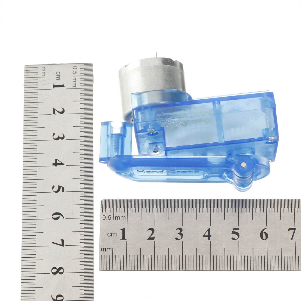 5Set Emergency Hand-cranked Dynamotor Charger Portable Hand-cranked Generator 3V 5V for Diy Electronic Production with  Clip Lines