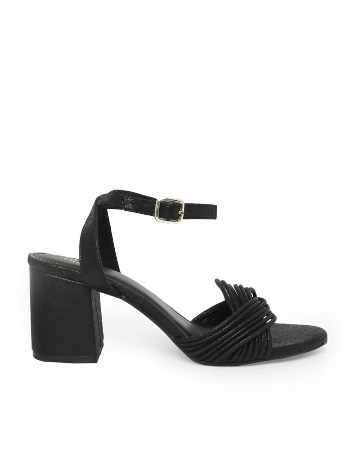 Tao Paris Women's Dot Black Ankle Strap Sandals