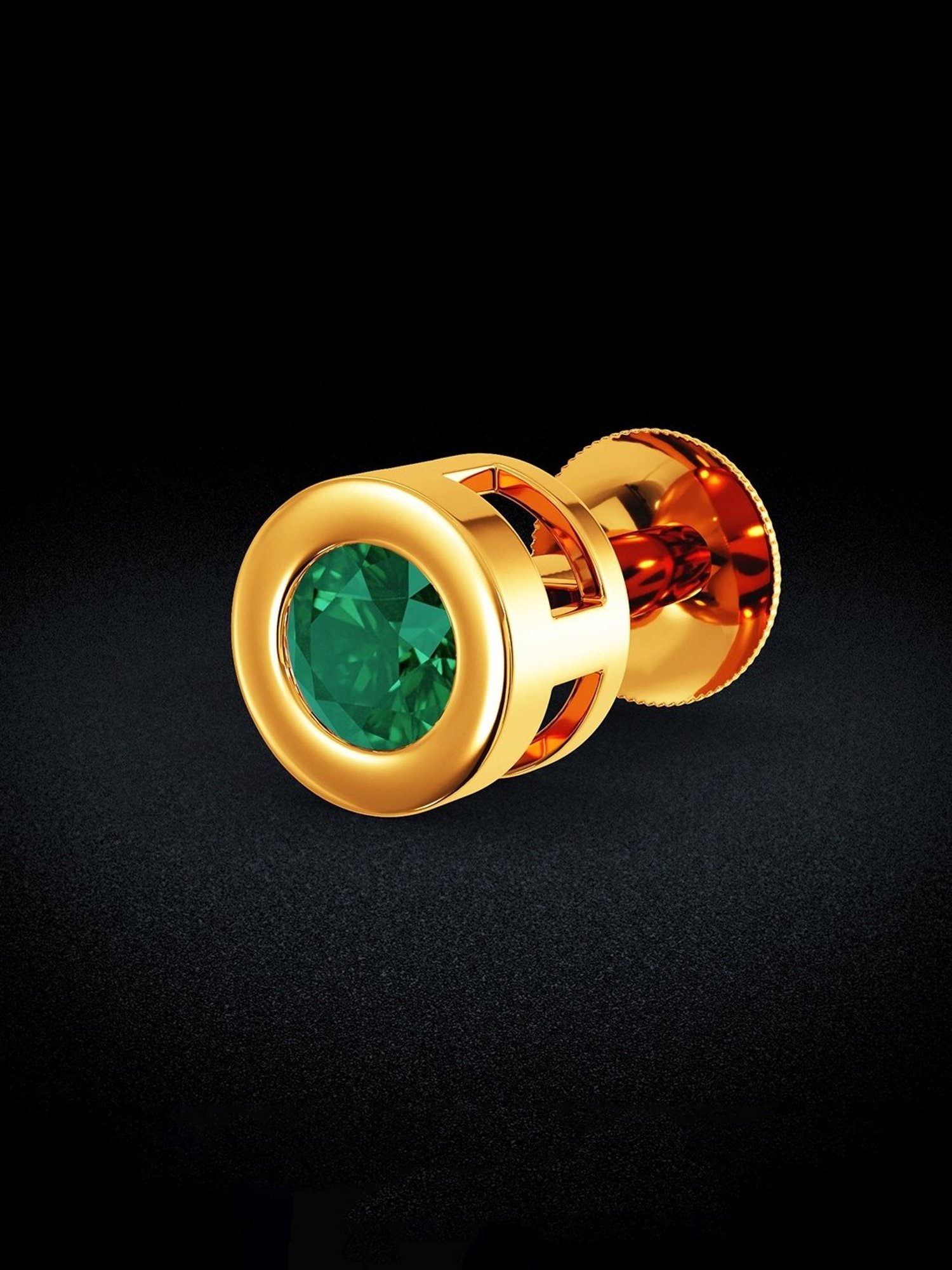 Joyalukkas 22k Curved Gold Nosepin for Women