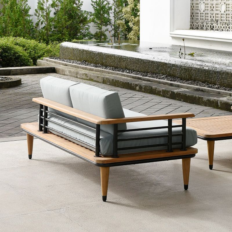 Teak Daybed with Cushion - Blue Spruce - Cambridge Casual